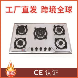 Multi-Burner Gas Stove Cooking Utensil Stainless Steel Gas Stove Tabletop and Embedded Dual-Use Gas Stove 5-Burner Gas Stove Cross-Border