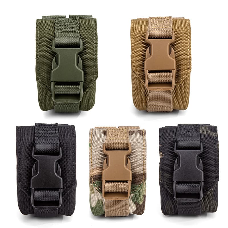 New Outdoor Gear Accessory Bag 1000D Nylon Grenade Pouch Multifunctional Camo Tactical Vest Smoke Pouch