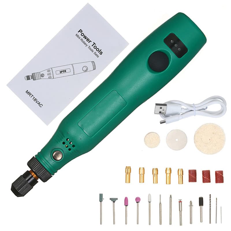 USB Charging Wireless Rotation Tool Mini Electric Drill Jewelry Metal Glass Woodworking Carving Pen 192 Set for Carving Polishing Grinding Trimming