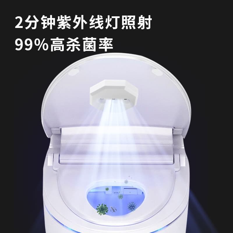 New portable mini household USB rechargeable UVC sterilizing lamp for toilets.