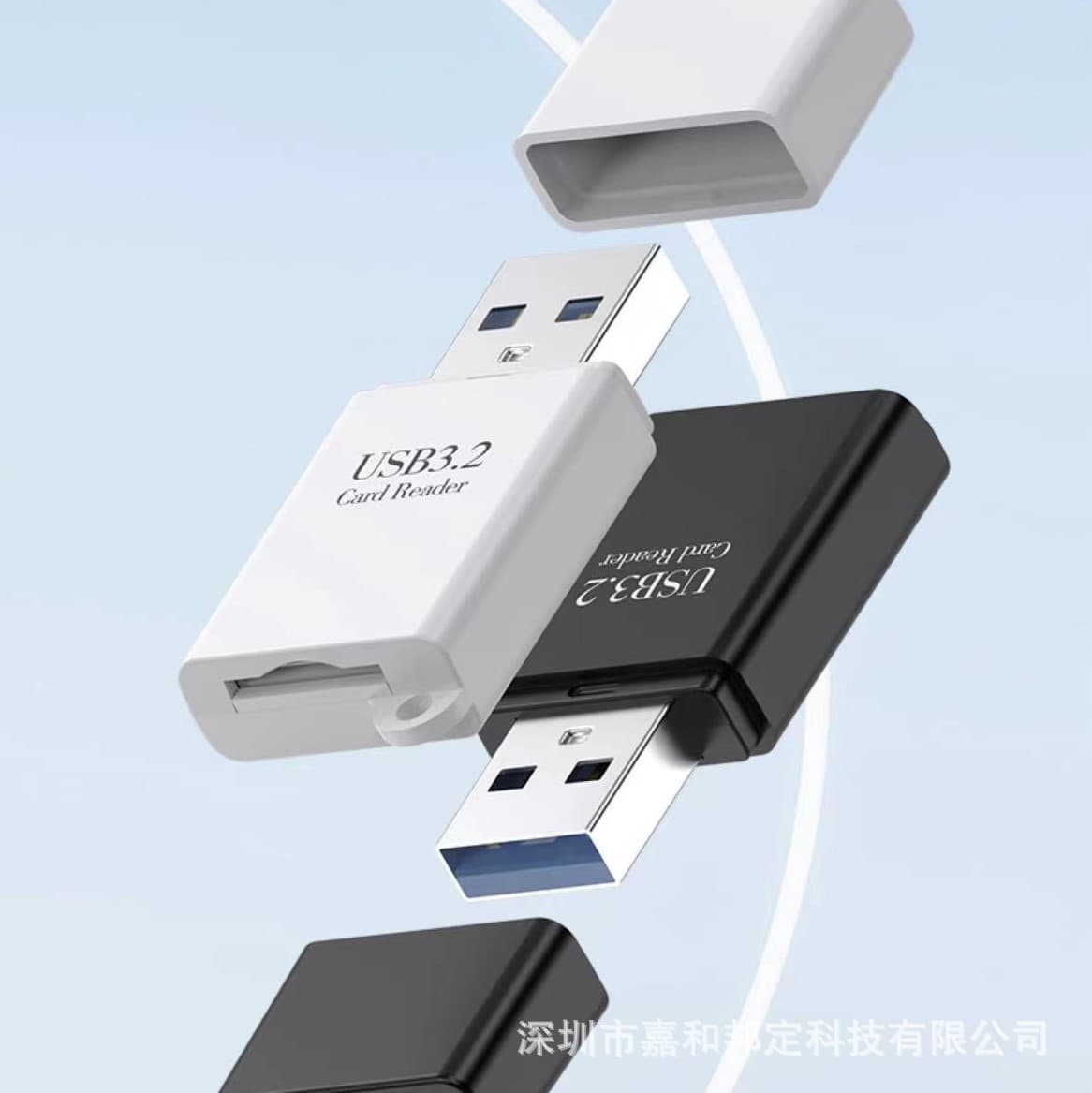 USB 3.2 Card Reader, USB 3.2 TF Card Reader, USB 3.0 TF High-Speed Card Reader for PC, Compact and Mini