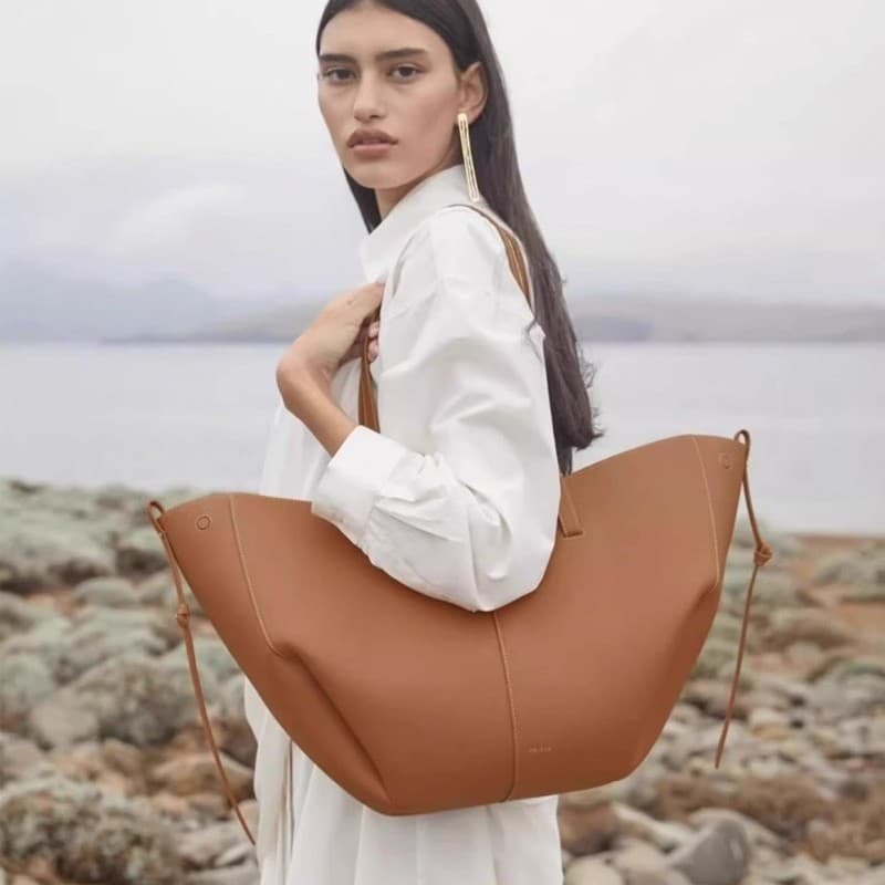 Cross-border tote bag Polene wings bag new Cyme Polene crossbody cowhide large capacity tote handbag