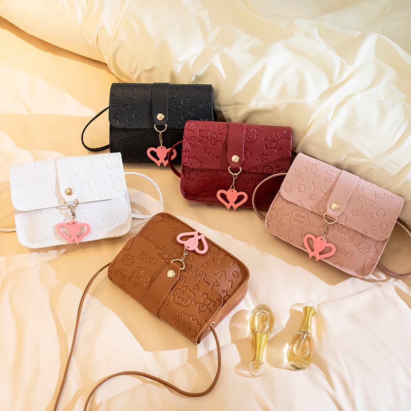 Crossbody Bag Women's Bag Wholesale 2022 New Embossed Small Square Bag Versatile Shoulder Bag Korean Style Crossbody Bag Small Bag