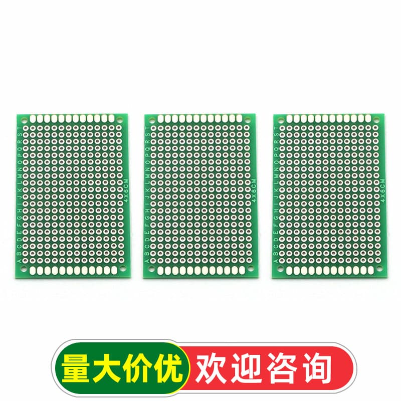 4x6 Double-Side Tin-Plated Prototype Board, Experiment Test Board, Perforated Board, PC Circuit Board, Dot Matrix PCB 1.6