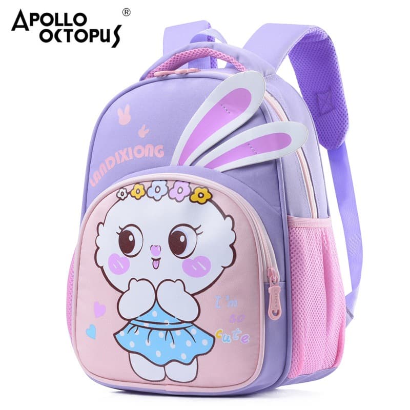 Kindergarten schoolbag children's cartoon cute backpack lightweight preschool boy rabbit student Bag Girl backpack