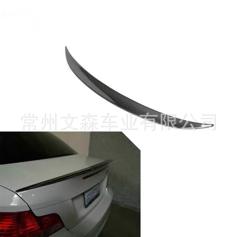 -Fits BMW 1 Series MP/M4 Blade/PSM Style Carbon Fiber Rear Spoiler E82 Sedan Modification Wing 07-11