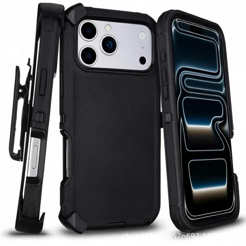 Compatible with iPhone 17 Pro Max Case with Stand, Protective and Drop-Proof Apple Phone Cover