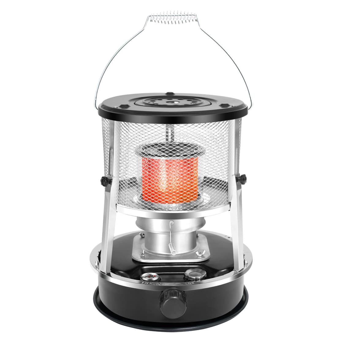 Adjustable glass chimney kerosene stove, outdoor camping kerosene stove, household indoor diesel/kerosene heater.