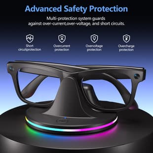 Meta Ray-Ban AI Glasses Charging Dock Compatible with Wayfarer/Skyler/Headliner Charger Cross-border
