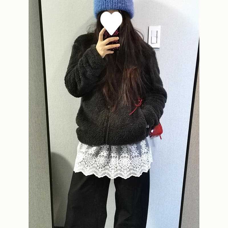Wholesale [Cross-border Original Lace] Lace Lace Inner Dress Layered Versatile Dress Hem Trim Cover Skirt