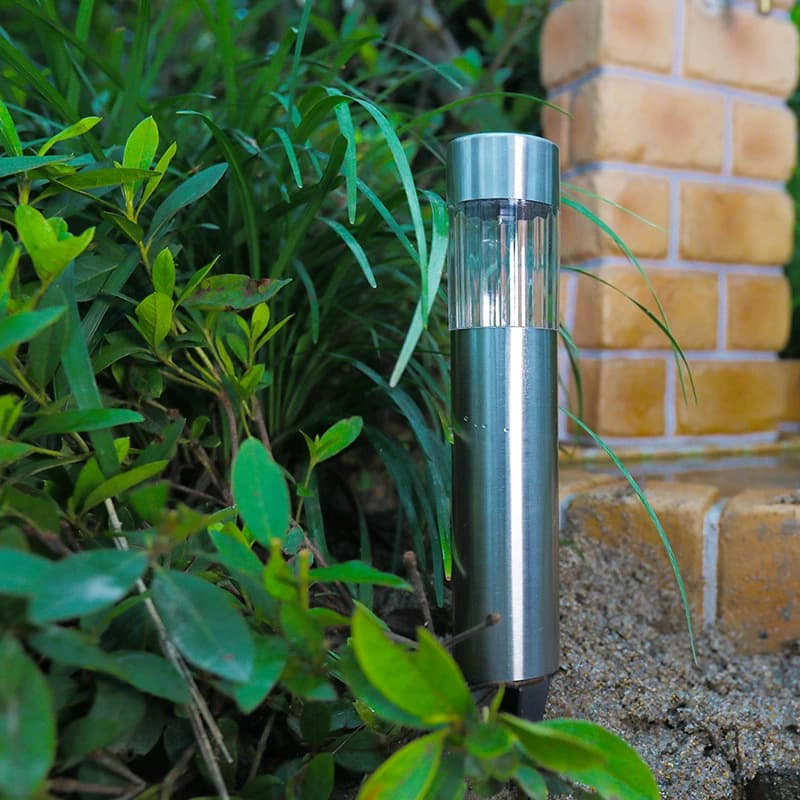 Solar Tube Light Solar Tube Lawn Light Solar Stainless Steel Cylindrical Ground Insert Light