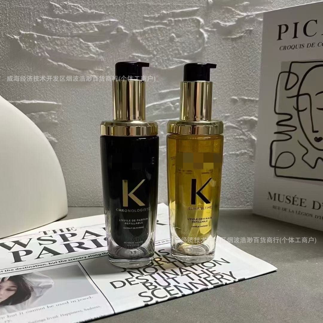 Ka's Camellia / Haiyuan Black Diamond Hair Oil 75ml Classic Fragrance Repair Nourish Shine Anti-Frizz