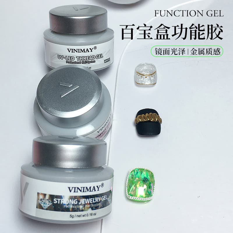 VINIMAY treasure box functional glue painted glue brushed plaster glue new product sticky diamond thread relief glue construction glue