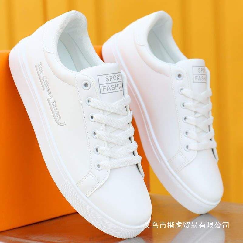Four-Season Fleece-Lined Warm Cotton Casual Sneakers, Versatile Student Sports Shoes, Korean-Style Waterproof Warm Men's White Shoes