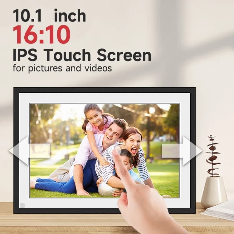 10.1-inch Cloud Photo Frame Frameo Smart Digital Photo Frame WiFi Touch Control Remote Mobile APP