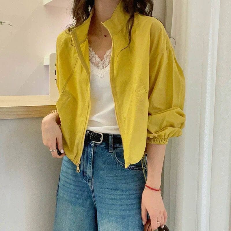 Women's Sun Protection Jacket 2026 Summer New Fashionable UV-Proof Short Lightweight Breathable Loose Fit