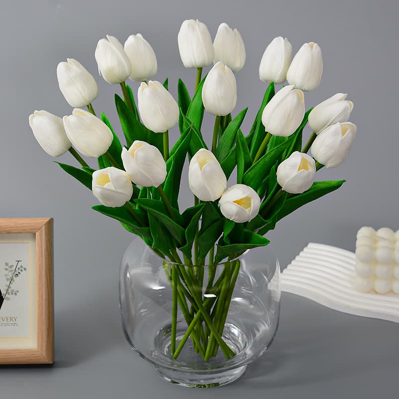 Tulip Artificial Flower Home Decoration PU Touch Faux Flower Photography Fake Flower Wholesale Wedding Bouquet