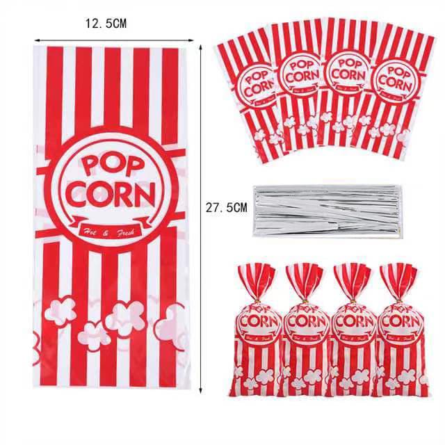 Color printed OPP flat bags for candy, popcorn, cookies, bread, toast bags, leisure bakery food packaging bags.