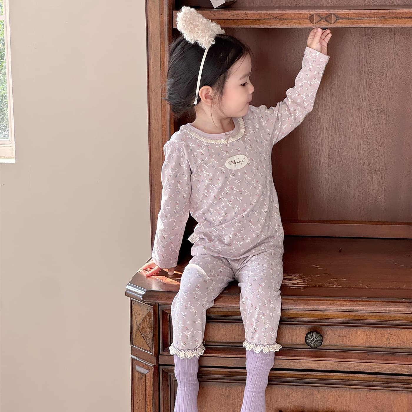 Xiaoyu Luoluo & Lvboer In Stock: Class A Skin-Friendly Lycra Cotton Home Wear Children's Autumn and Winter Thickened Pajama Set
