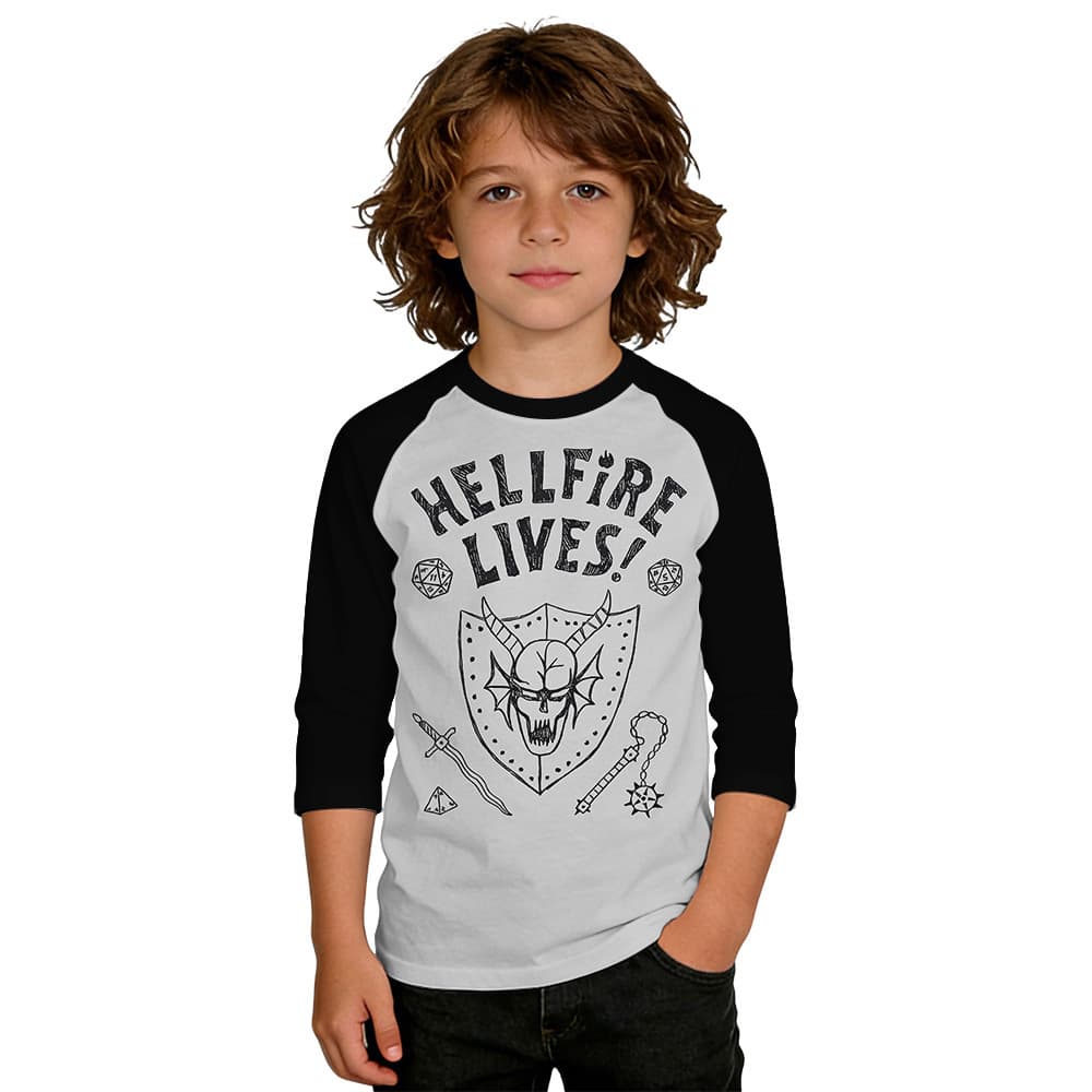 Cross-Border Best-Selling Cotton-Blend Round Neck Dolman Sleeve T-Shirt Custom Digital Print Fade-Resistant Trendy Stranger Things