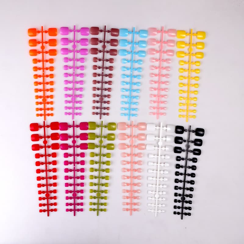 Pure Color Toe Nail Strips Press on Fake Nails No Seal Layer INS Style Nail Art Decorations for Women Easy to Wear And Remove