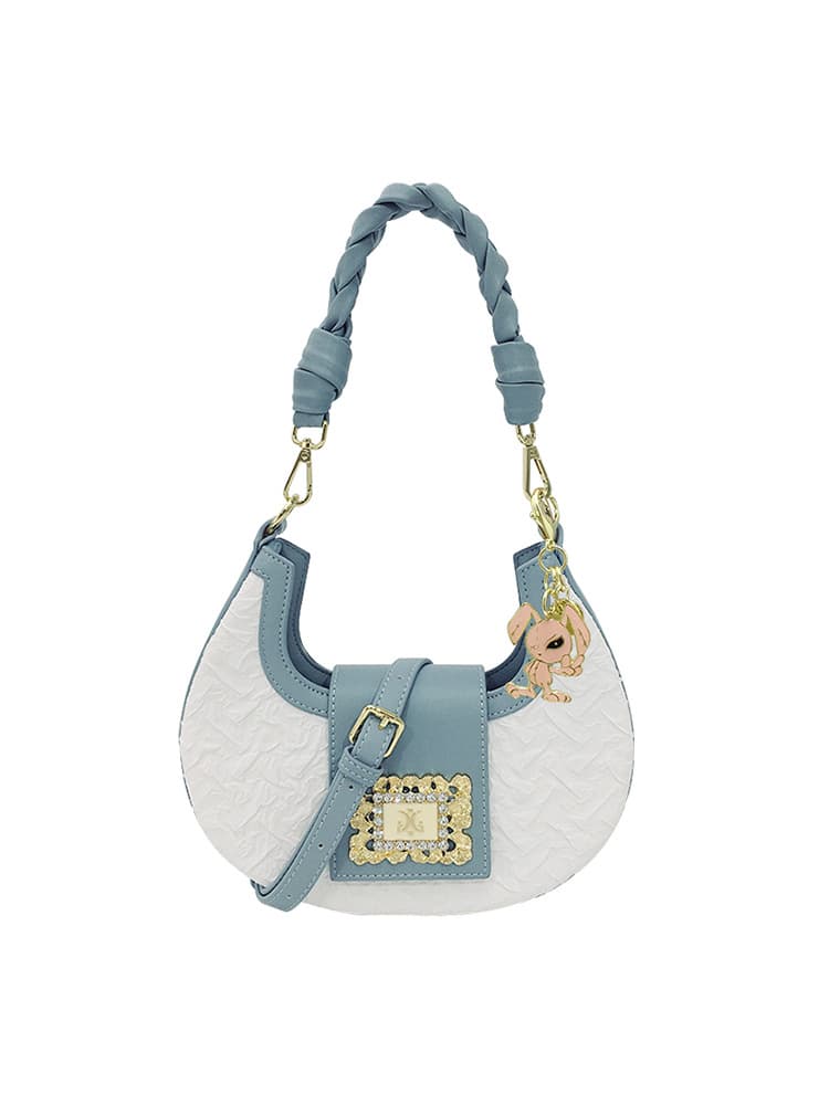 Factory Direct Women's Bag Wholesale French Style Embroidery Crescent Bag 2026 New High-End Shoulder Bag Underarm Bag