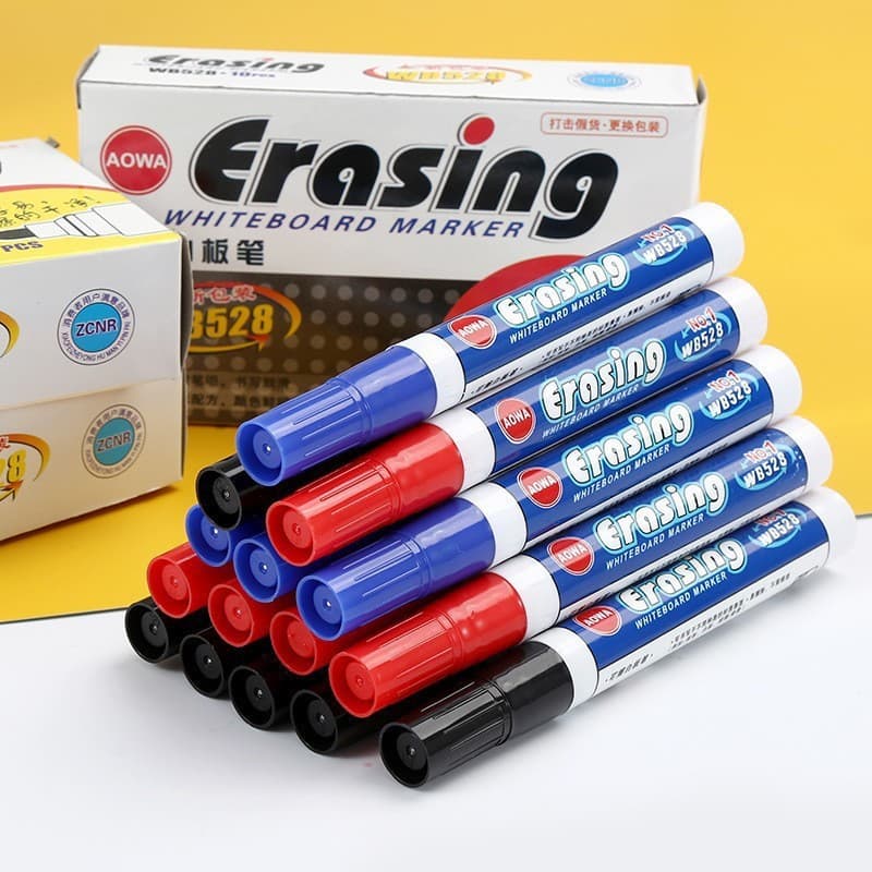 528 Whiteboard Marker Large Capacity Erasable Children Teaching Drawing Pen Colored Marker Office Supplies Wholesale