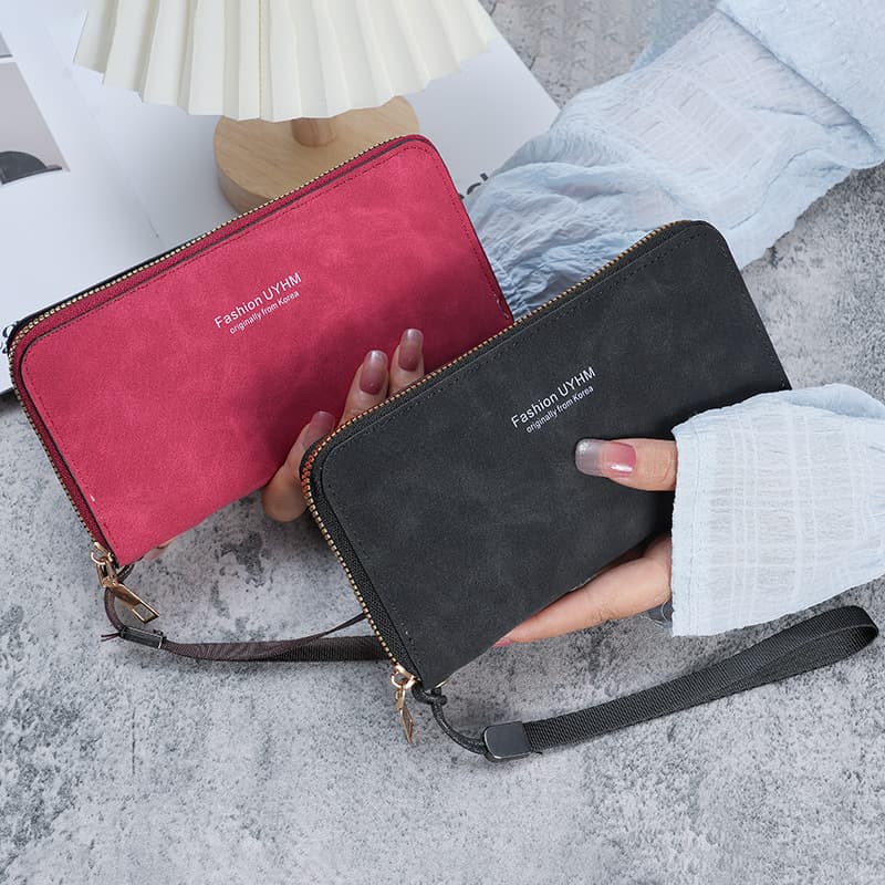 Ladies Long Handheld Wallet Multi-Functional Card Holder Mobile Phone Purse Coin Purse Women's Money Clip Korean Style 2023