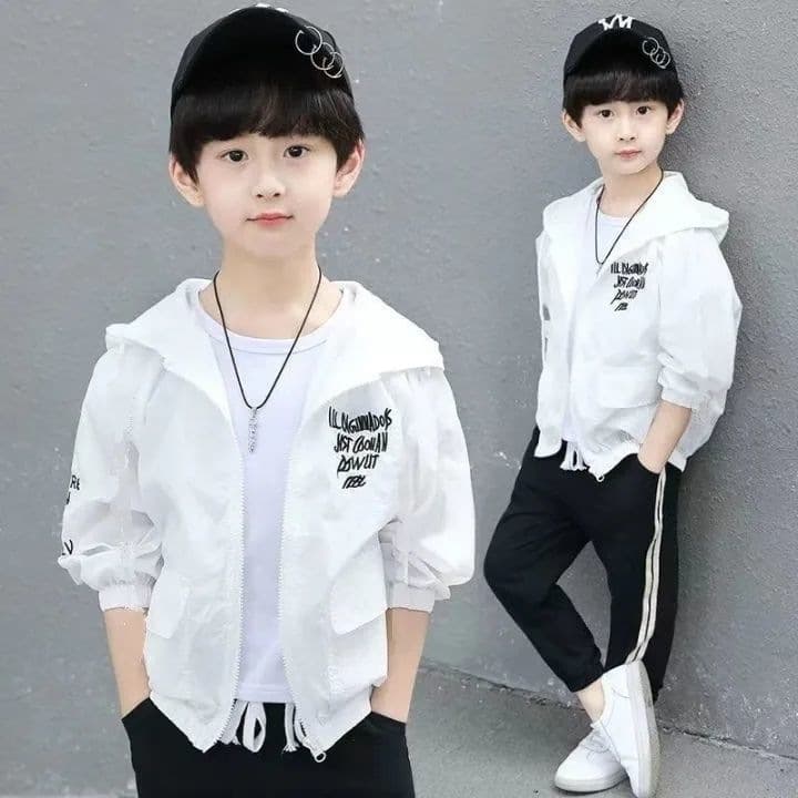 Boys' Sun Protection Clothing 2026 Korean Version Versatile Children's Sunscreen Shirt, Breathable Thin Jacket, Trendy Summer Style for Boys