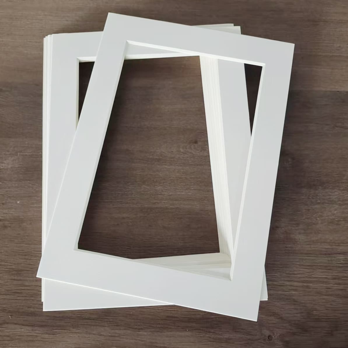 Die-cut Mounting Mat Board Picture Frame 8x10 4K A3 A4 Off-white Children's Art 2mm Modern Home Decor
