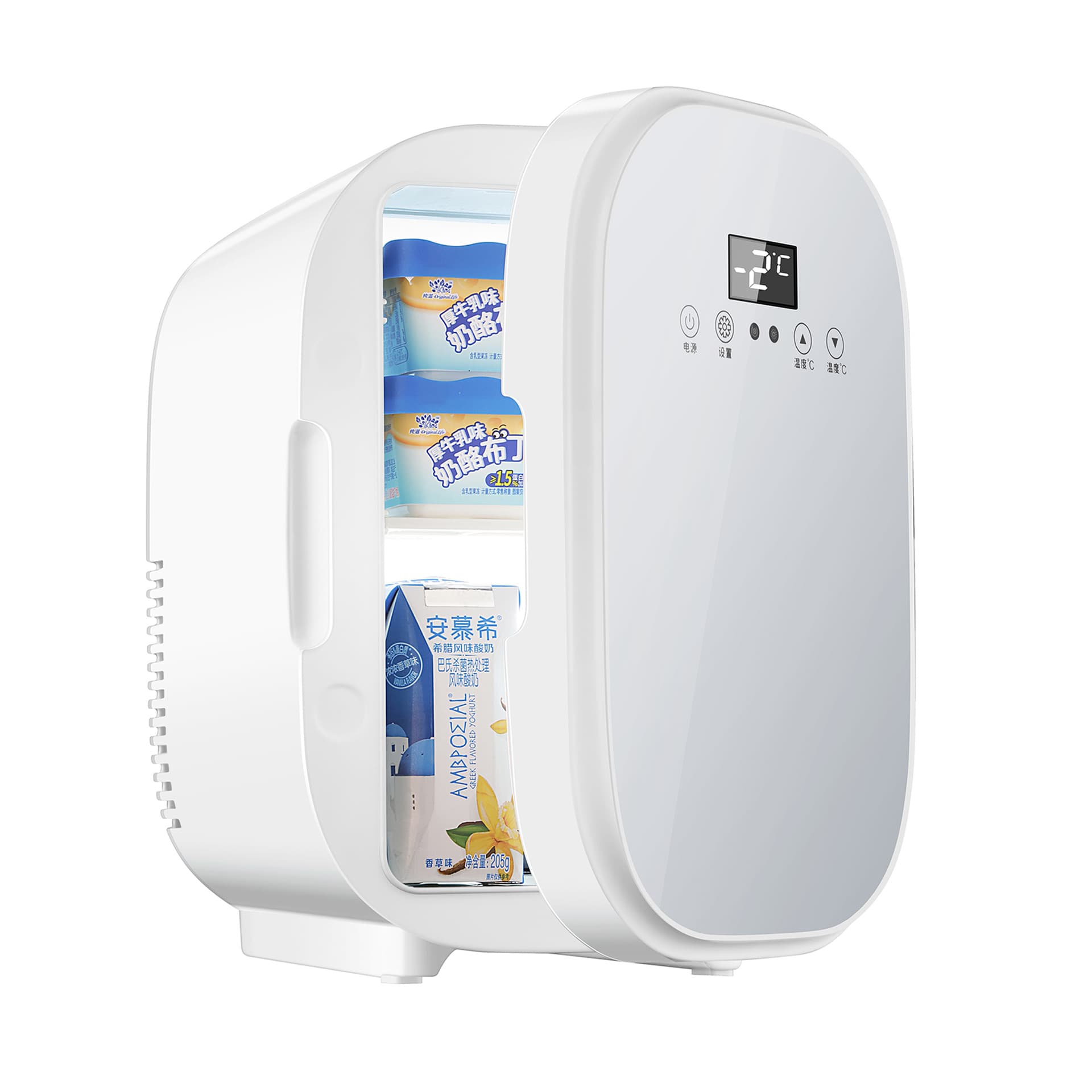6L Car Refrigerator Home and Car Dual Use Hot and Cold Box Mini Fridge Cosmetic Fridge Cross-border