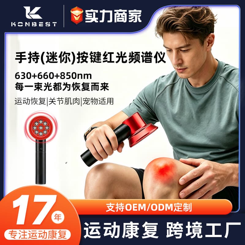 Cross-border Handheld Portable Red and Infrared LED Light 630+660+850nm Wavelength Sports Relaxation Pet Red Light Therapy Device