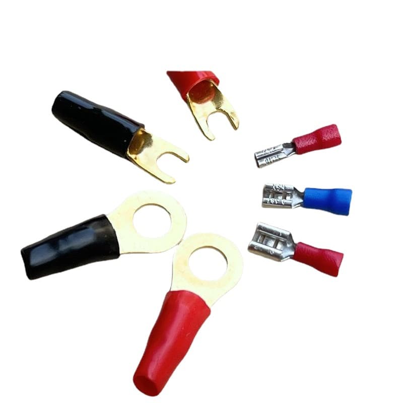 Car audio speaker spring insert cold-pressed terminal power amplifier terminal block OT/UT lug wiring nose