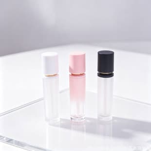 Lip Gloss Empty Tube Frosted Tube Gradient Round Tube Lip Mud Concealer Tube Refill Bottle Packaging Material Lip Gloss Empty Tube