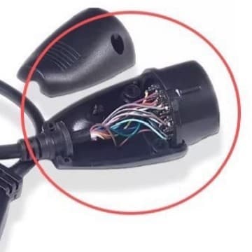 Full Pin For BENZ SPRINTER 38PIN to 16PIN Cable Compatible with Mercedes-Benz 38-Pin
