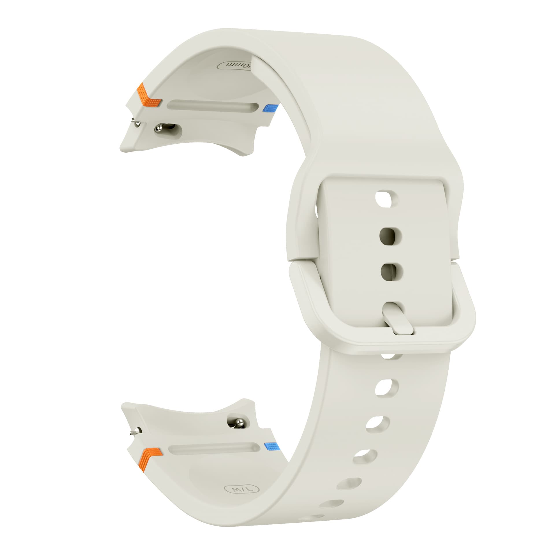 Compatible with Samsung Galaxy Watch 7/6/5/4 Universal Official Same Style Plain Stitch Silicone Band