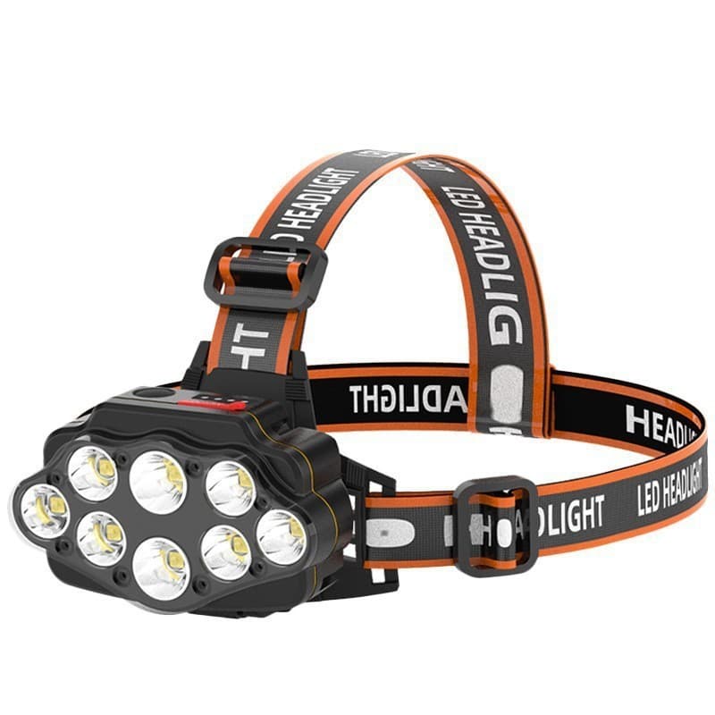 High-power Long-range Rechargeable Waterproof Headlamp Ultra-bright Outdoor Sports Head Torch Night Fishing Miner's Lamp