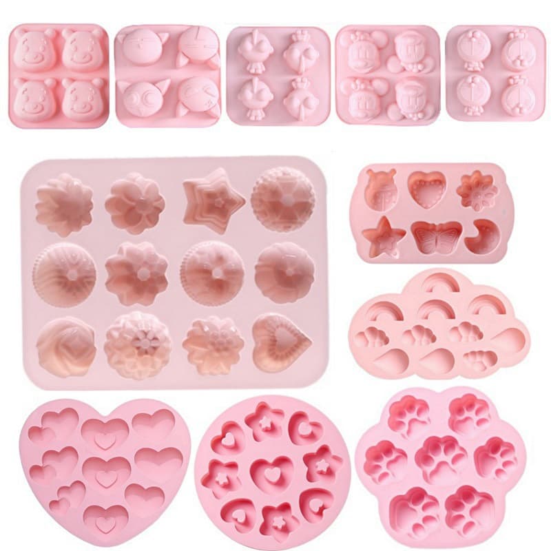Plaster mold for steaming rice cakes, bowl cakes, insect-shaped, flower-shaped, rabbit-shaped, baby food, jelly, pudding, and white jelly powder molds