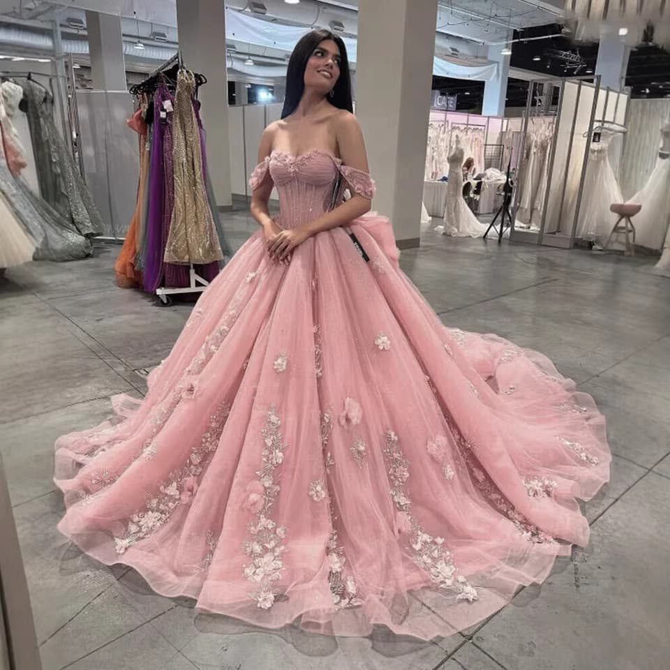 EU US Amazon Wish Pink Evening Gown One-Shoulder Vocal Art Exam Color Tulle 2026 New Prom Dress