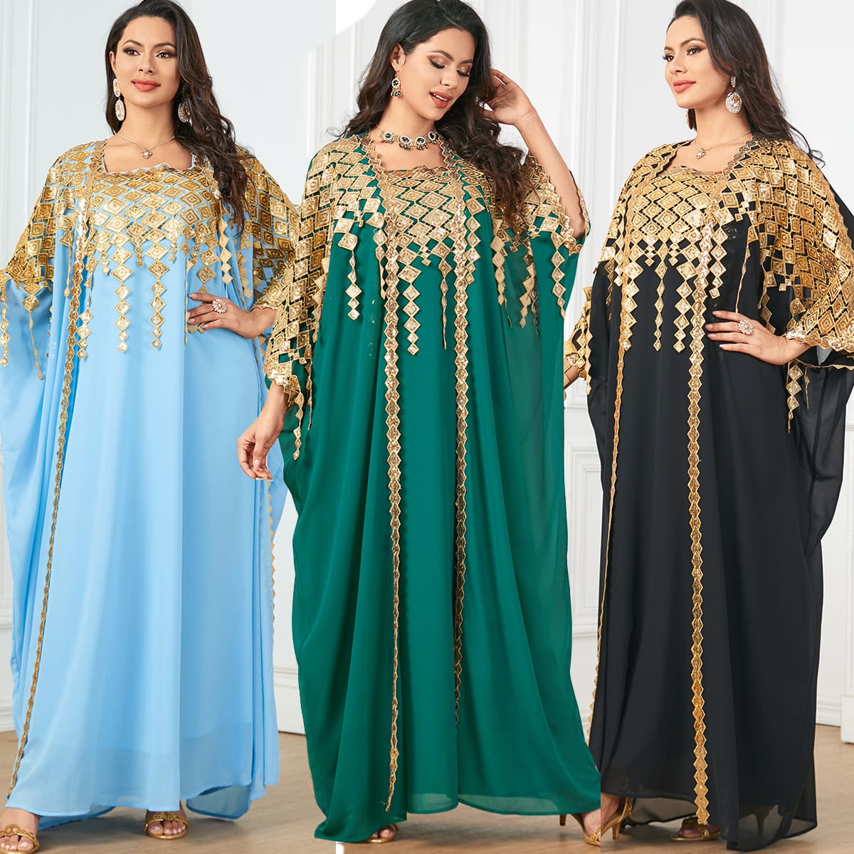 3906 European and American Foreign Trade Women's Clothing Cross-border 2026 New Fashionable and Elegant Two-Piece Slim Fit Gorgeous Long-Sleeved Dress