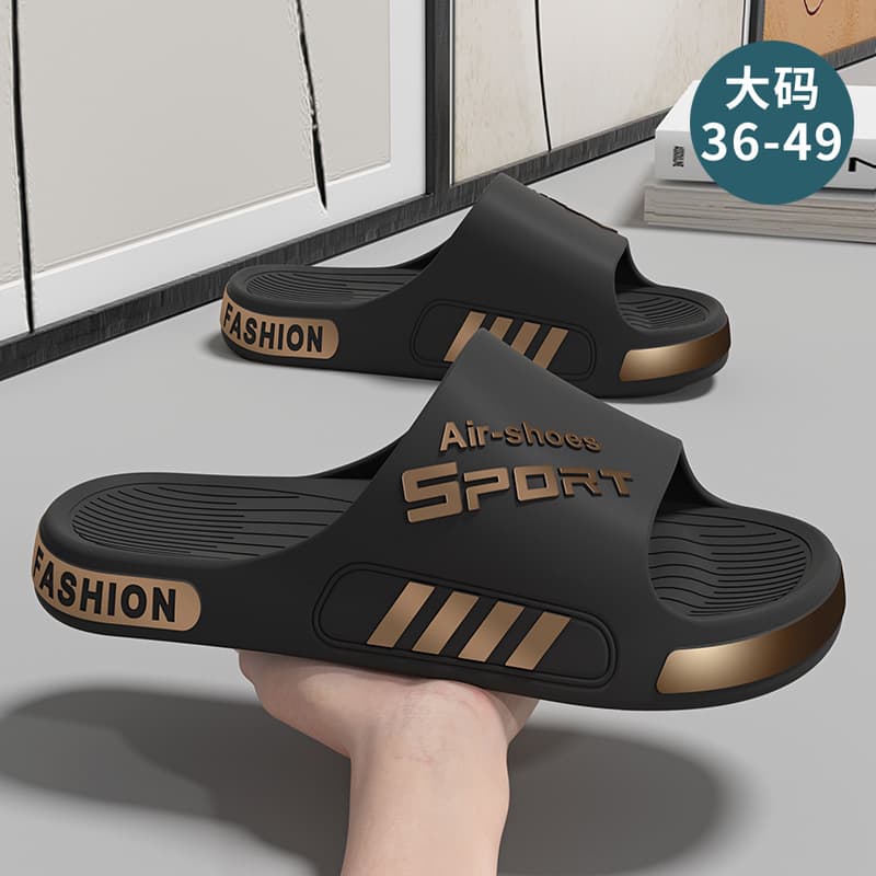 Summer indoor home thick-soled non-slip men's slippers wear-resistant large size sports trendy outdoor sandals