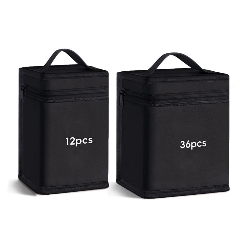 Cross-border Black Oxford Cloth Marker Bag Storage Carry Multiple Specifications Large Capacity Stationery Tote