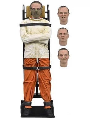 NECA Silence of the Lambs movie peripheral figurine ornaments Hannibal mask version movable figurine model