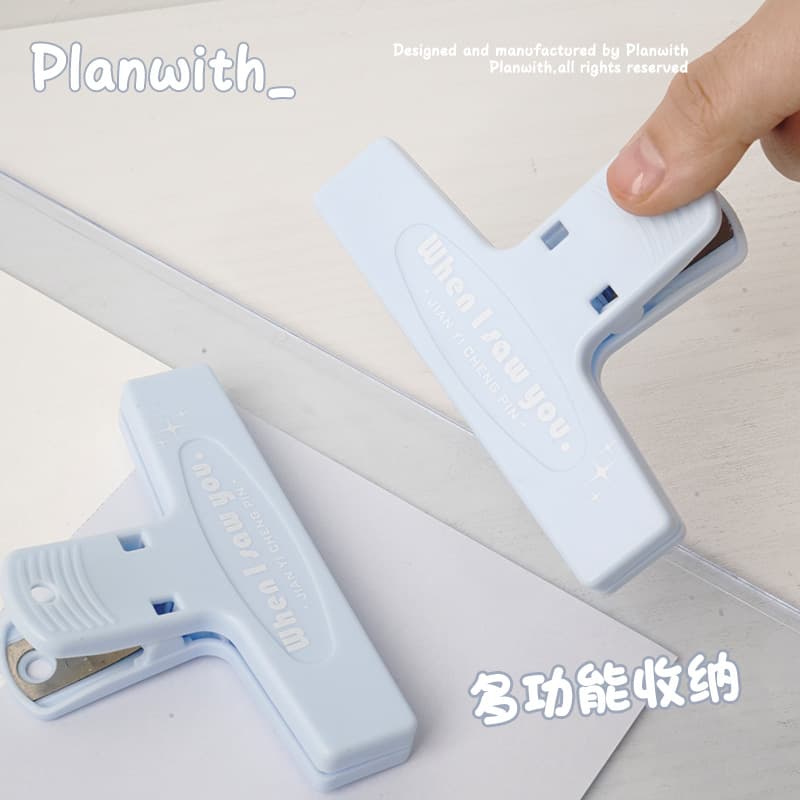 Airplane Clip Binder Clip Cute Test Paper Magnetic Clip Colorful Retro Plastic Clip Simple Student Style Like Xiaohongshu
