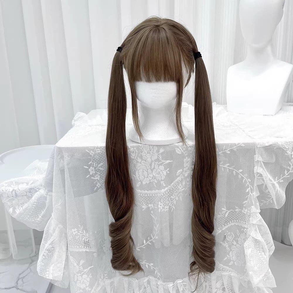 Yuanyang wig women's long hair Lolita 75cm Roman curls long curly hair extension girl full head cover