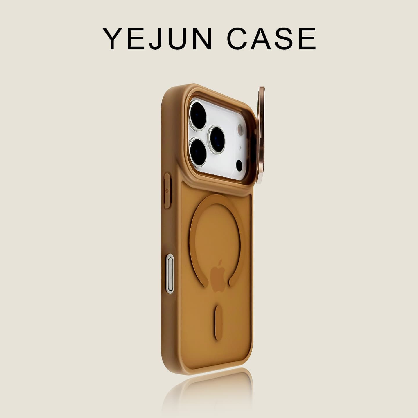 iPhone17PROMAX Yadun skin-like magnetic phone case is suitable for Apple 16 lens bracket anti-fall protective cover