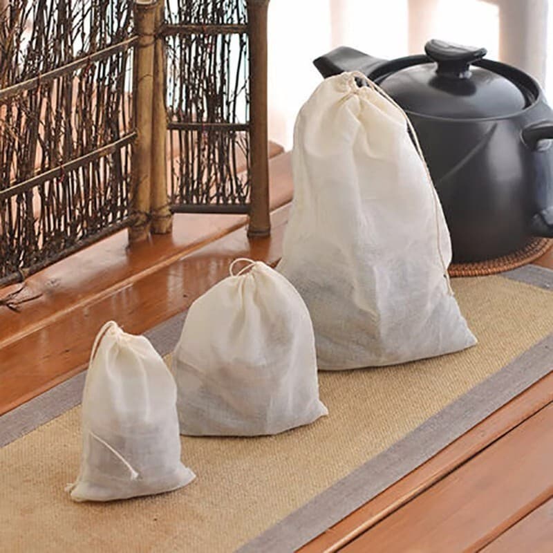 Multi-Specification Pure Cotton Gauze Bag for Soup, Herbal Medicine, Decoction, Spice, Seasoning, Tea Bag, Filter Bag