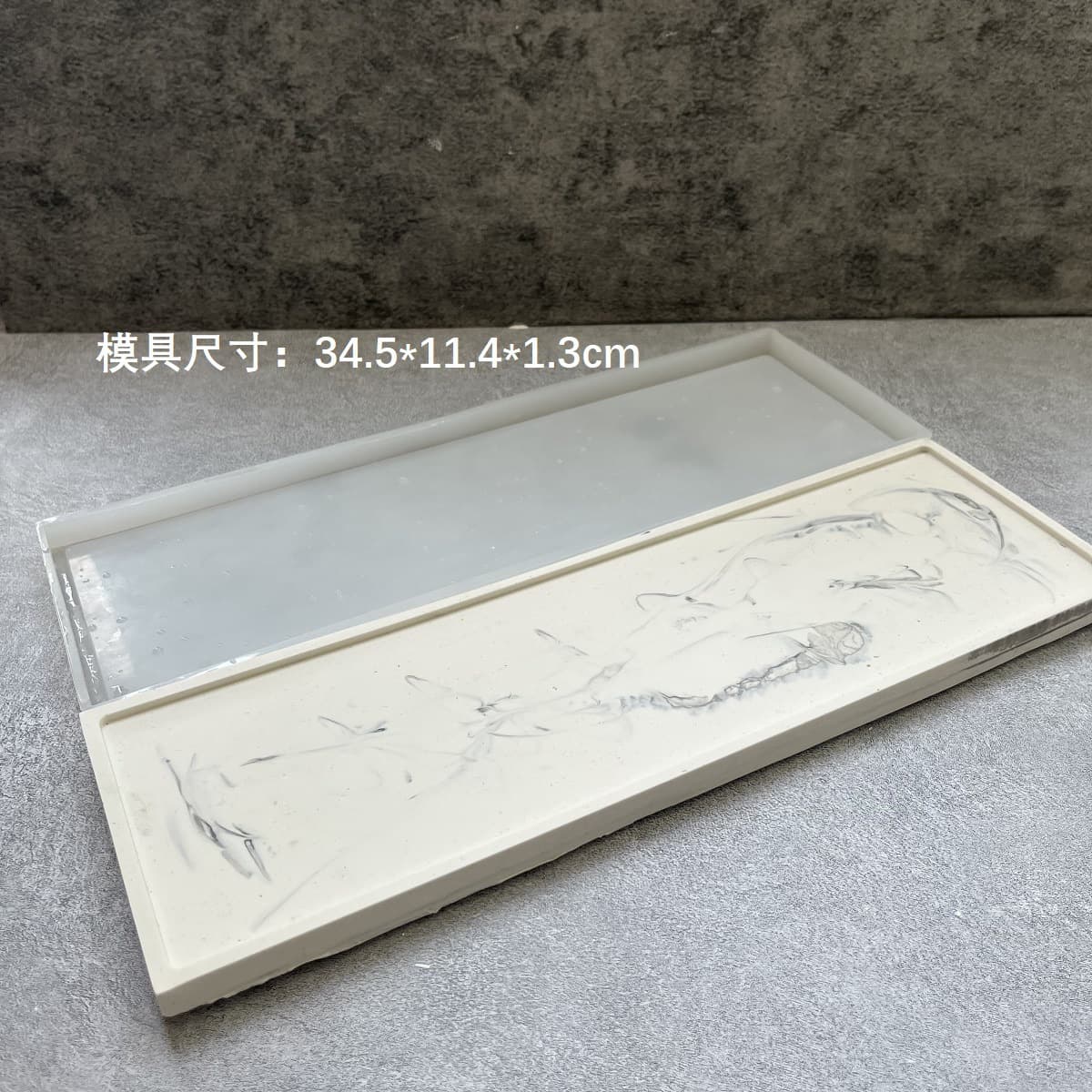 DIY Epoxy Concrete Plaster Large Tray Silicone Mold Cement Flower Pot Base Silicone Mold