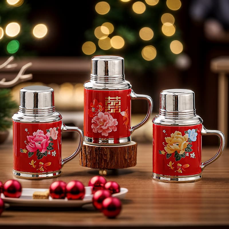Retro Nostalgic Ceramic Cup Large Capacity Enamel Water Cup Festive Gift High-value Creative Mug Old-fashioned Tea Tank