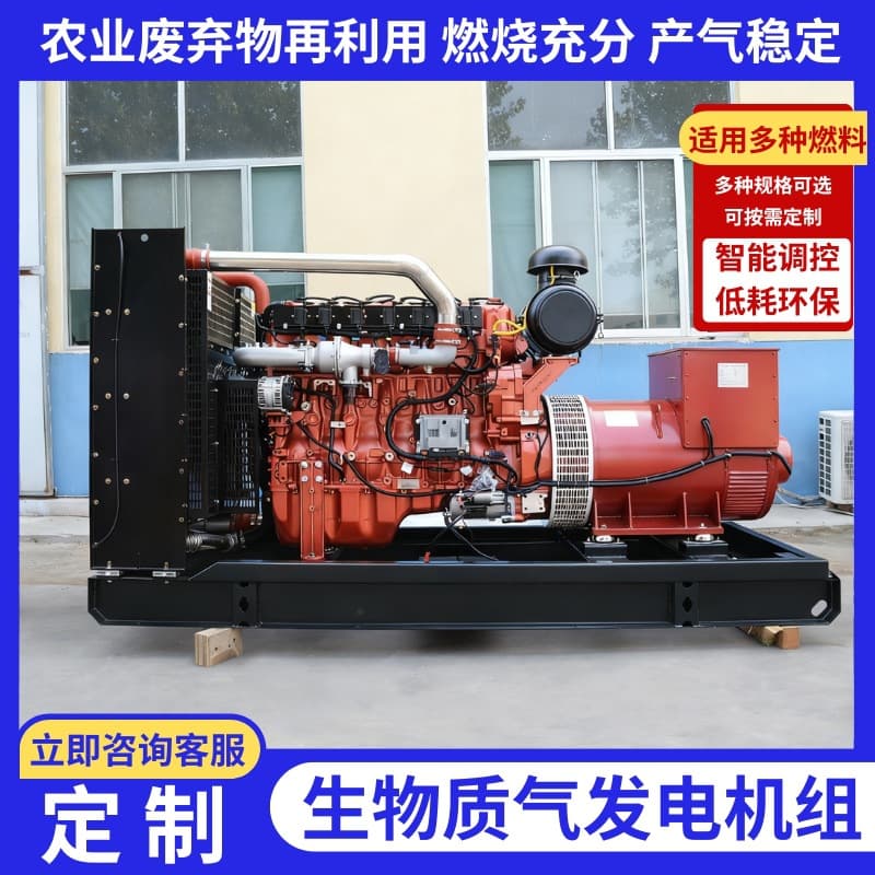 Natural Gas Biogas Straw Sawdust Biomass Generator Set Can Be Paralleled CNG Gas Generator Thermal Power